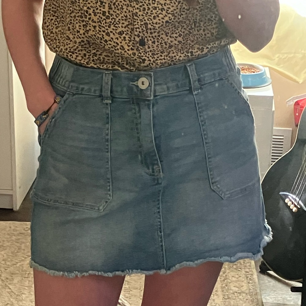 Denim Mini Skirt